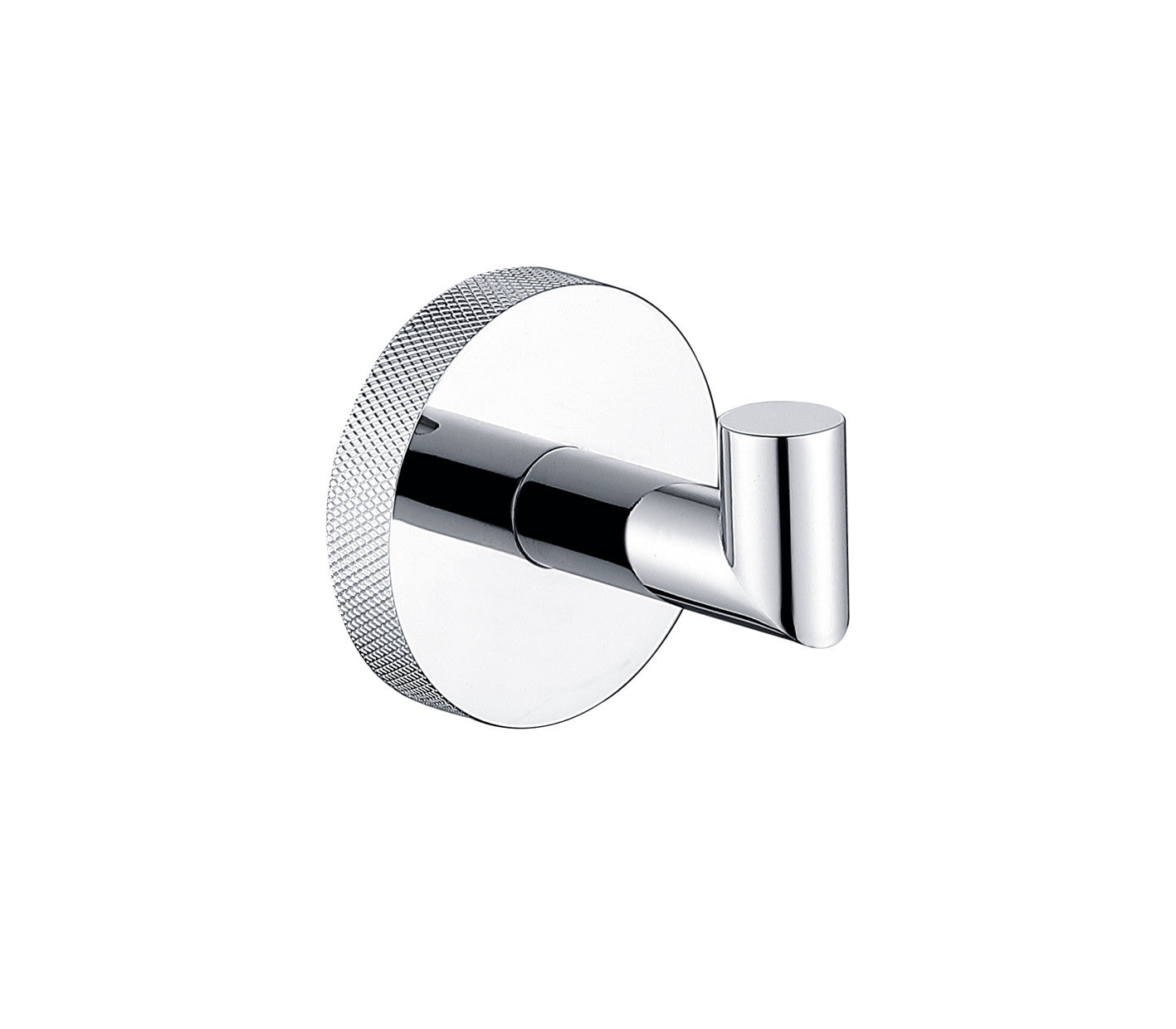Tudeley Knurled Robe Hook | Chrome, Matt Black, Gunmetal Grey & Matt Brushed Brass