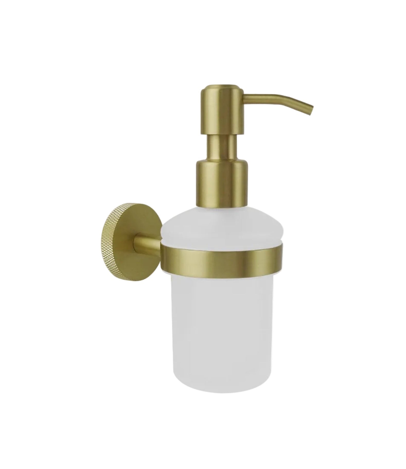 Tudeley Knurled Wall Mounted Soap Dispenser | Chrome, Matt Black, Gunmetal Grey & Matt Brushed Brass