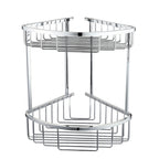Bedgebury Deep Double Corner Basket - Chrome