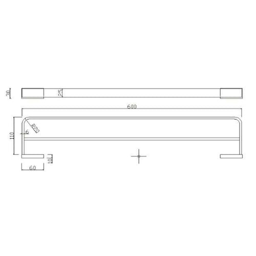 Bedgebury Double Towel Bar - Chrome