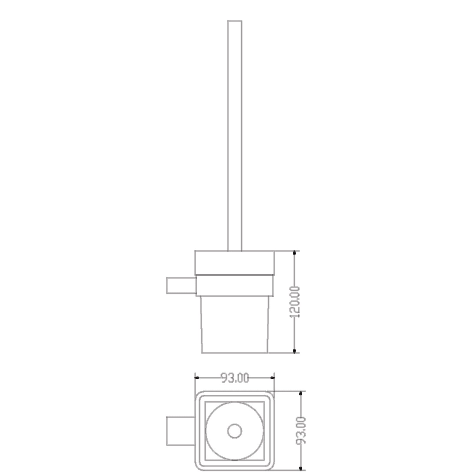 Bedgebury Toilet Brush Holder - Matt Black