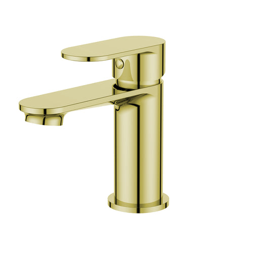 Eridge Mono Basin Mixer - Matt Brushed Brass