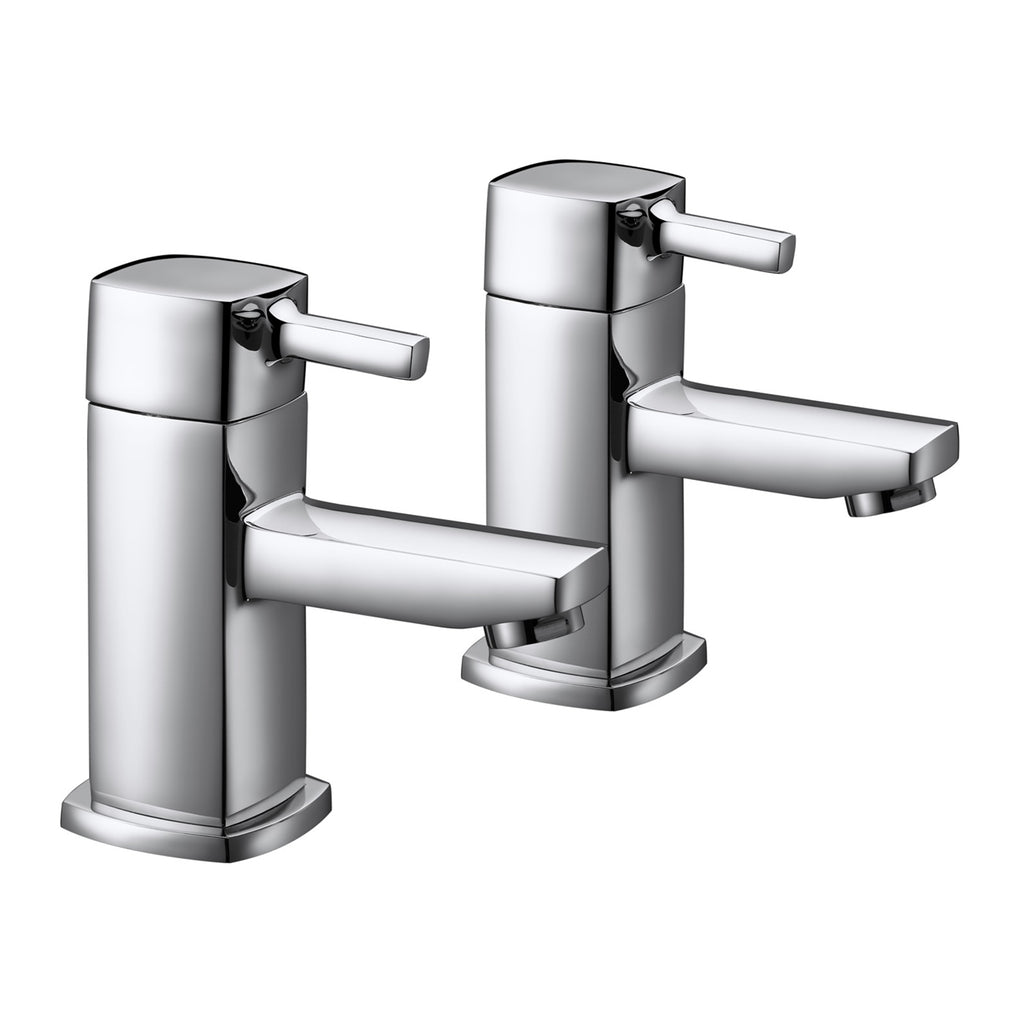 Frant Bath Pillar Taps Pair – Chrome
