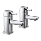 Frant Basin Pillar Taps Pair – Chrome