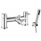 Hawkenbury Deck Mounted Bath Shower Mixer Tap with Shower Kit – Chrome
