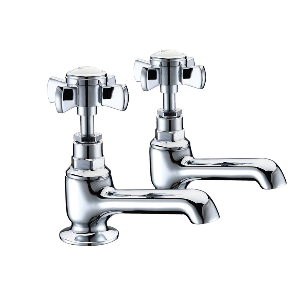 Molyneux Traditional Bath Taps Pair – Chrome