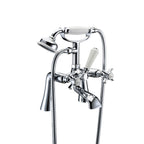 Molyneux Traditional Deck Mounted Bath Shower Mixer – Chrome