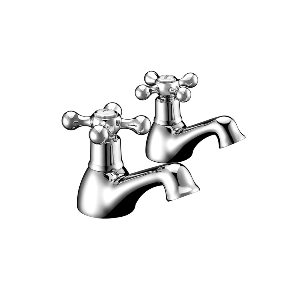 Penshurst Traditional Basin Taps – Chrome