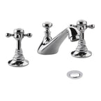The Pantiles Traditional 3 Tap Hole Basin Mixer with Waste – Chrome