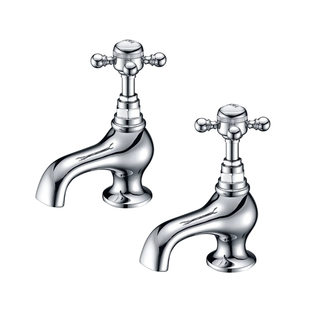 The Pantiles Traditional Basin Taps – Chrome