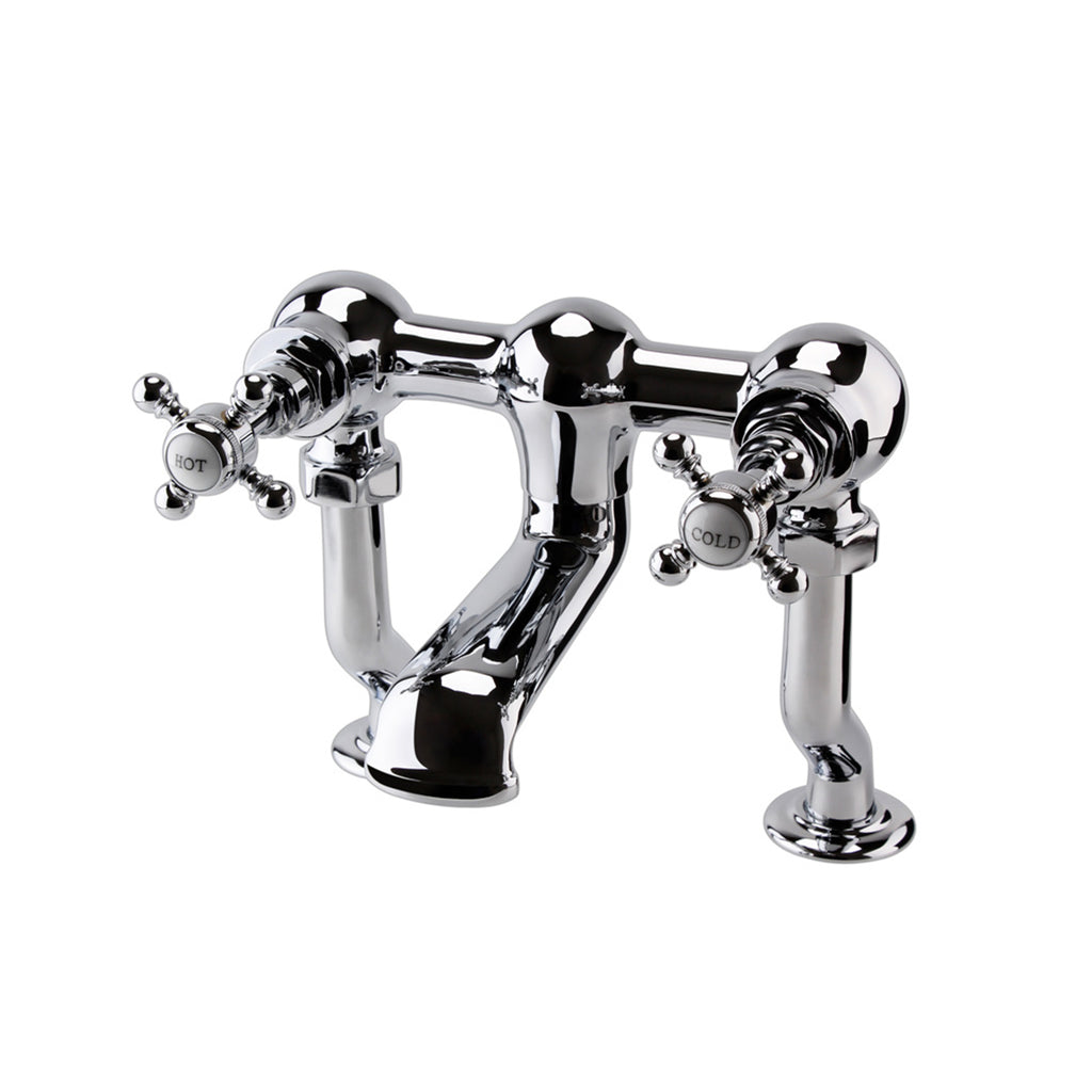 The Pantiles Traditional Deck Mounted Bath Filler – Chrome