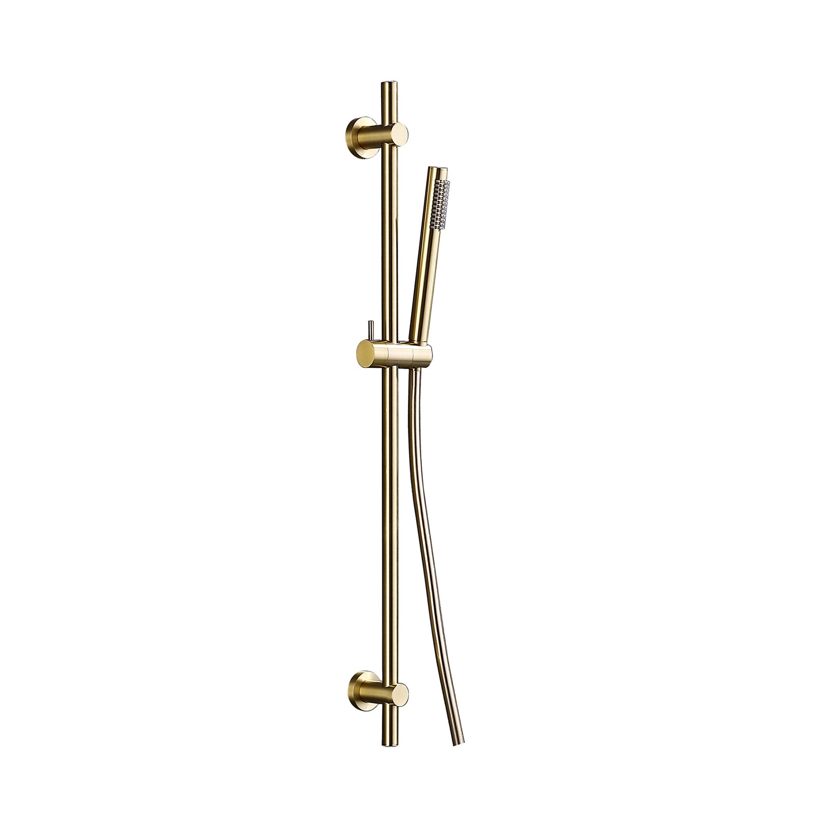 Bewl Deluxe Round Riser Rail Kit - Brushed Brass