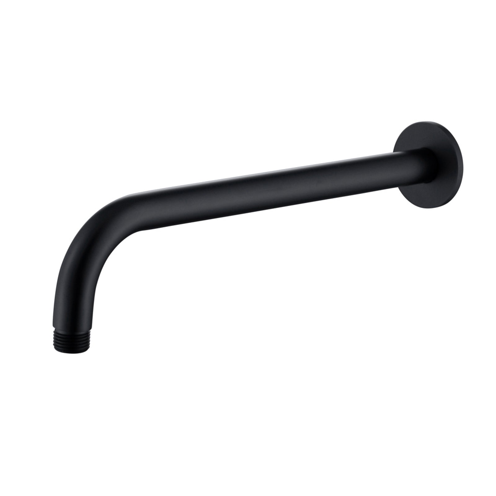Round Shower Arm 300mm - Matt Black