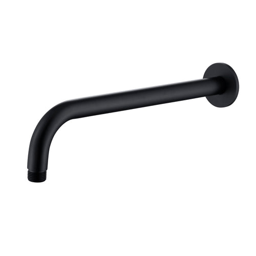 Bewl Round Shower Arm 300mm - Matt Black