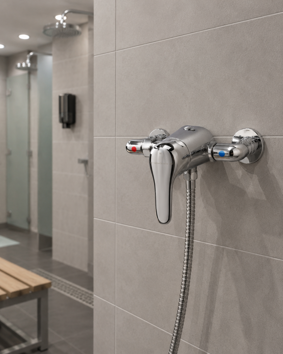 Single Lever Thermostatic Shower Mixer Valve – Chrome