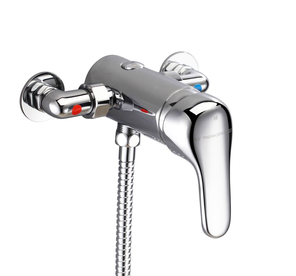 Single Lever Thermostatic Shower Mixer Valve – Chrome