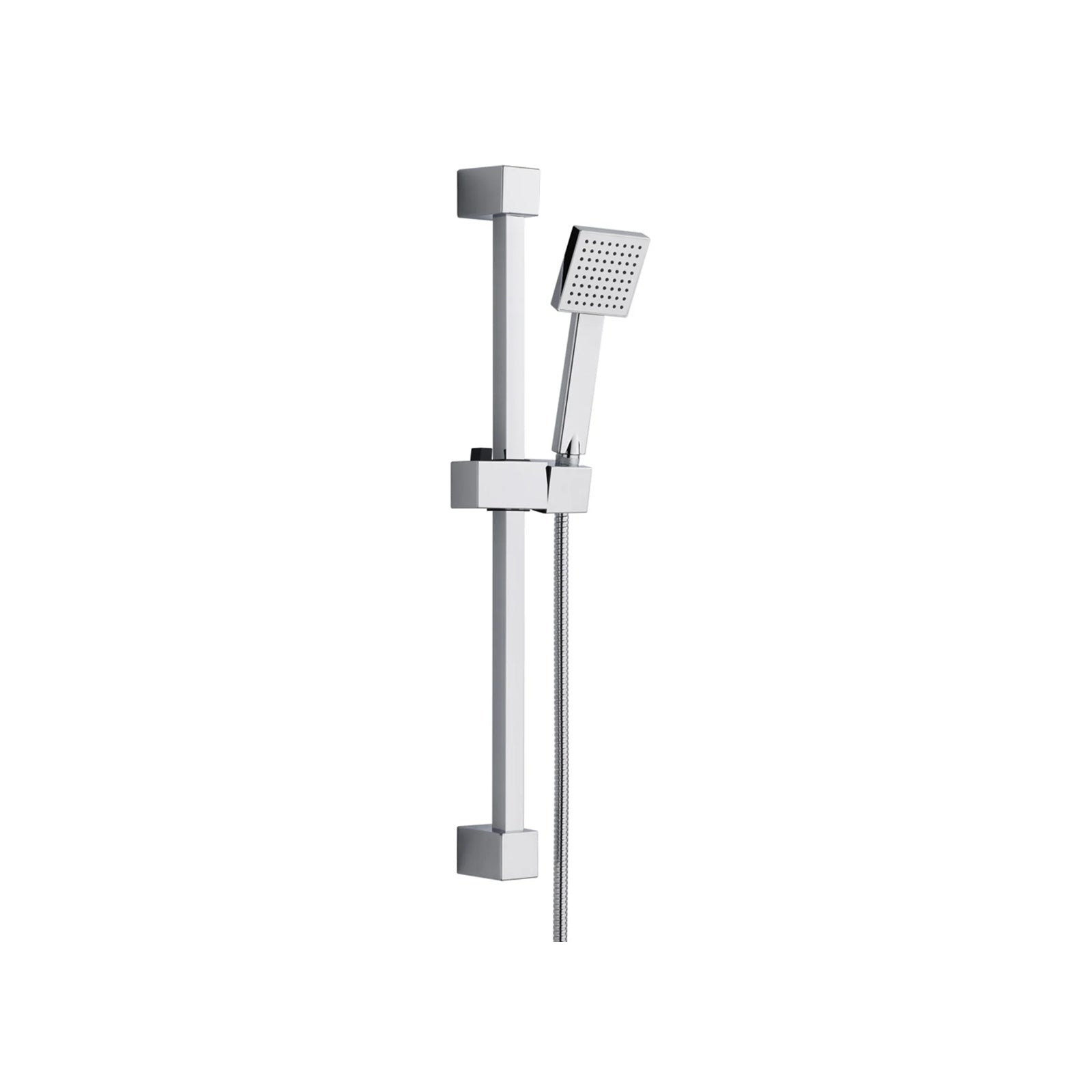 Bedgebury Square Riser Rail Kit - Chrome