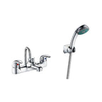 Yalding Deck Mounted Bath Shower Mixer with Handset – Chrome