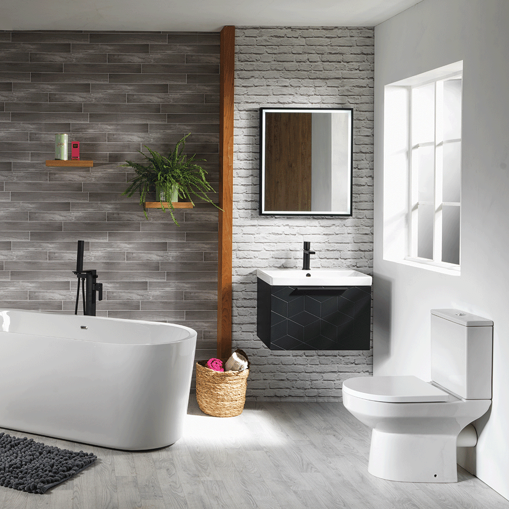 Evora Rimless Complete Bathroom Suite