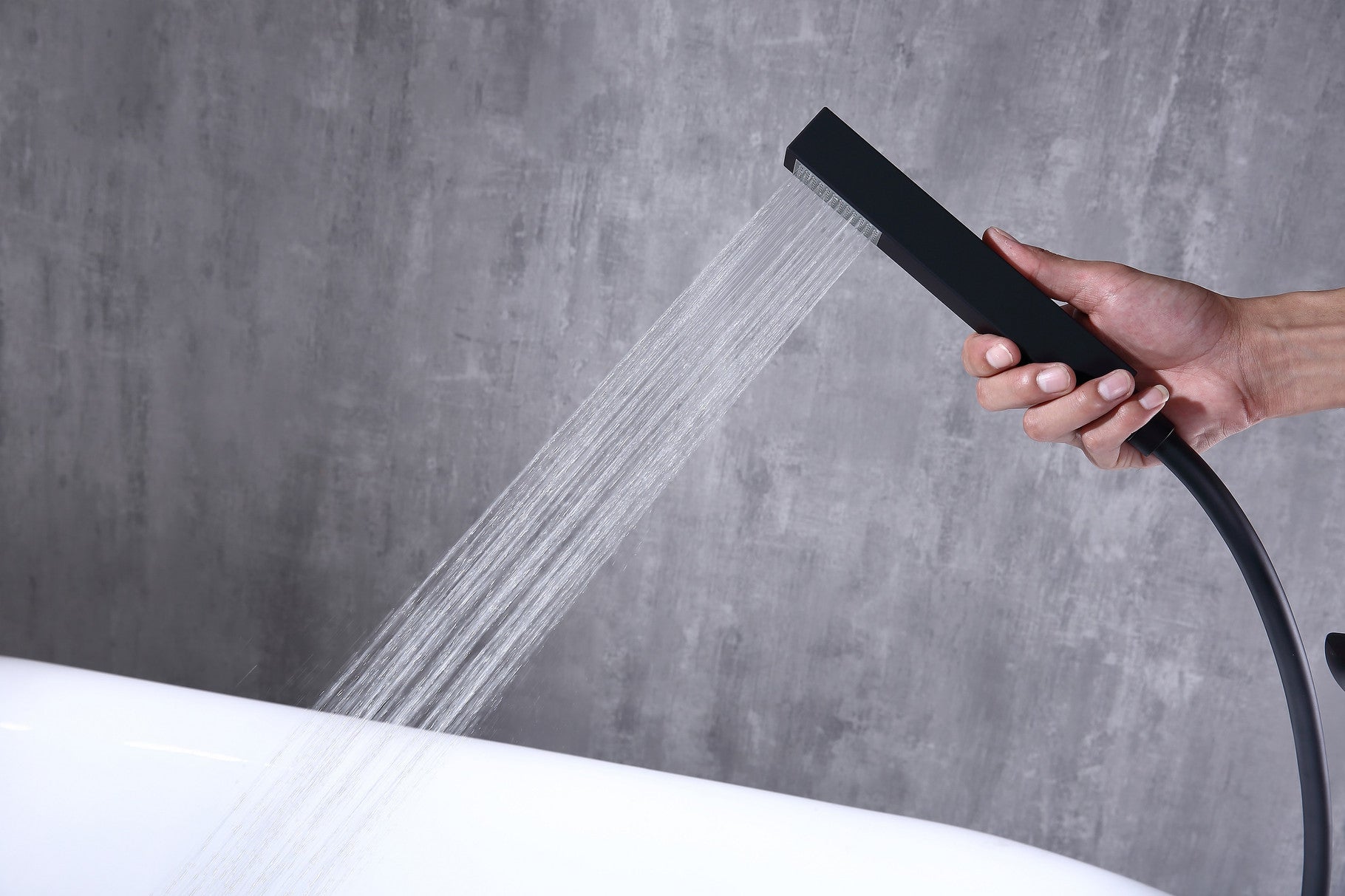 Bedgebury Freestanding Bath Shower Mixer - Matt Black