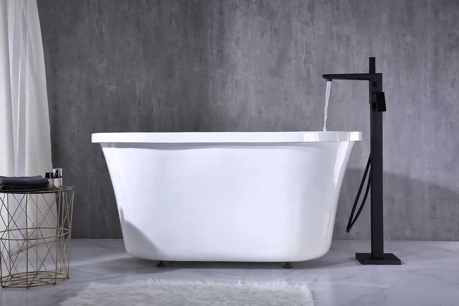 Bedgebury Freestanding Bath Shower Mixer - Matt Black