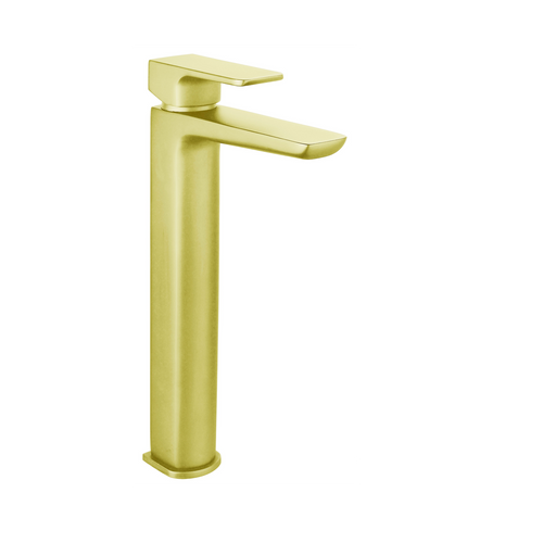 Bedgebury Tall Basin Mixer - Matt Brushed Brass