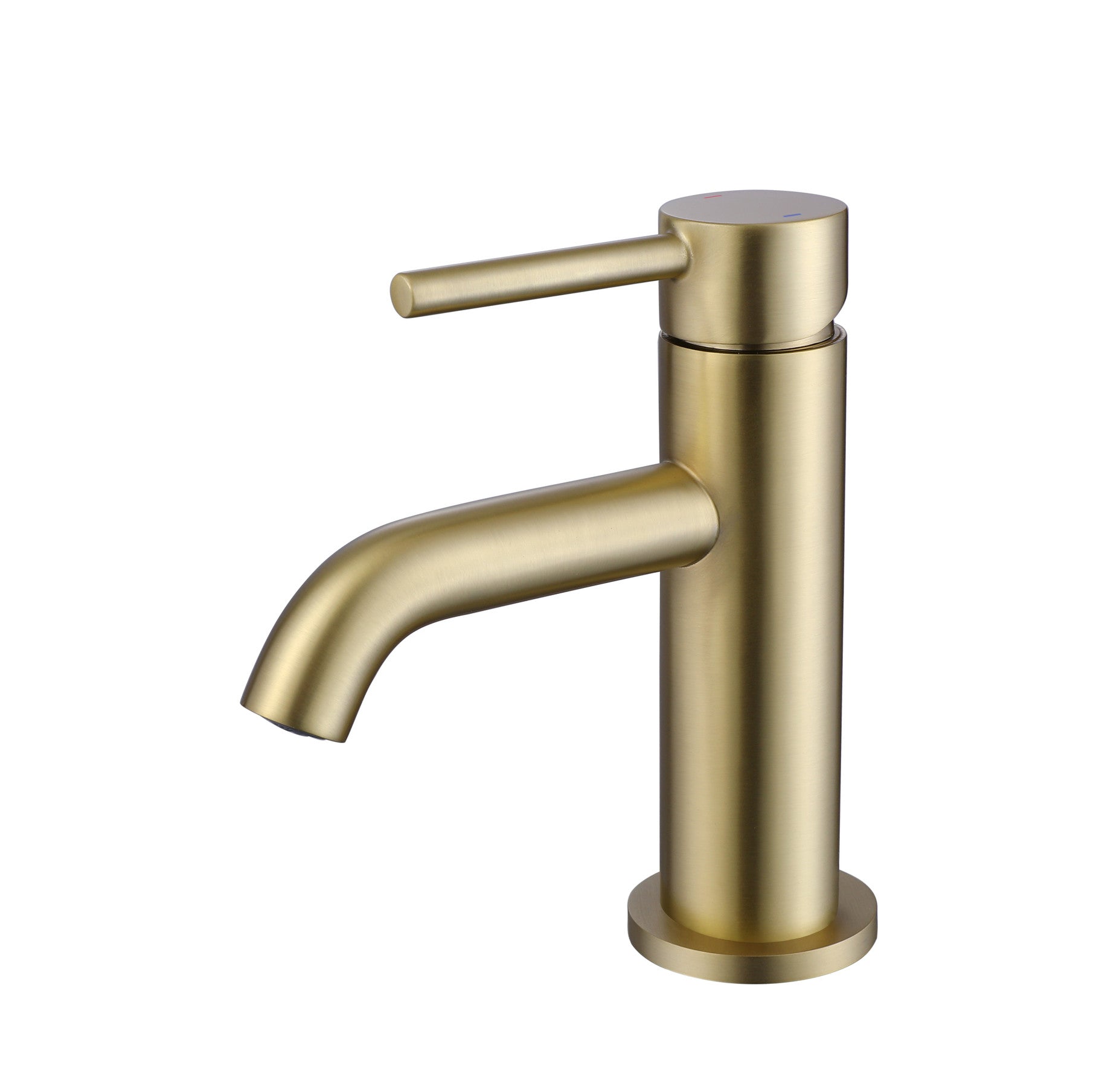 Bewl Mini Basin Mixer Matt Brushed Brass