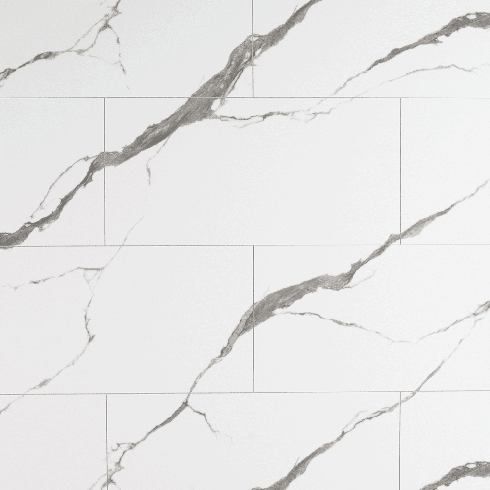 AquaGen White Marble (Tiled Design) – Single Panel