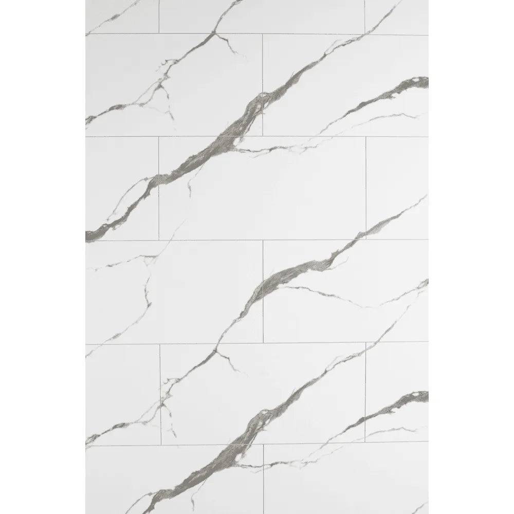 AquaGen White Marble (Tiled Design) – Single Panel