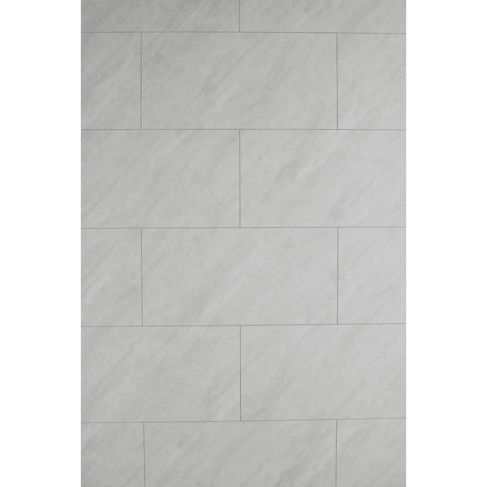 AquaGen White Grey Marble (Tiled Design) – Single Panel