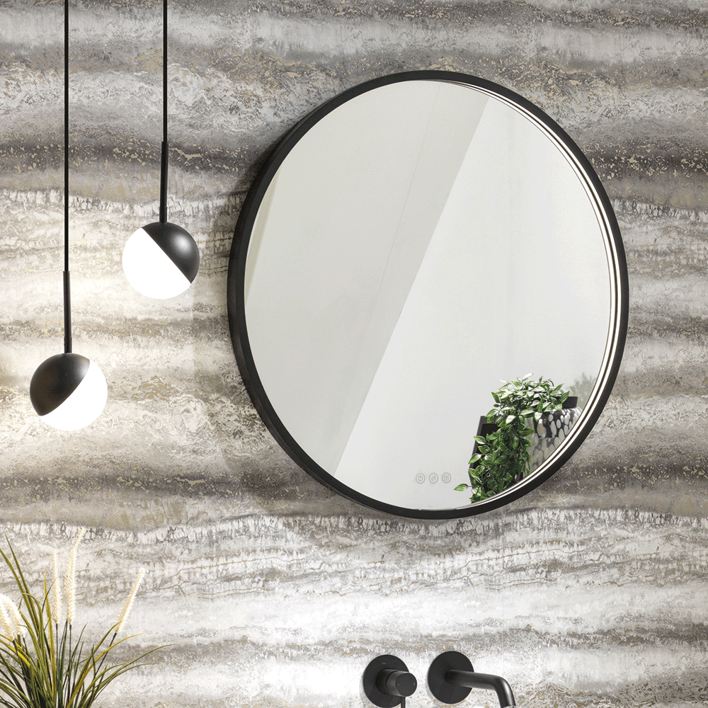 Estoril Mirror with Integrated LED Light - 750mm Round