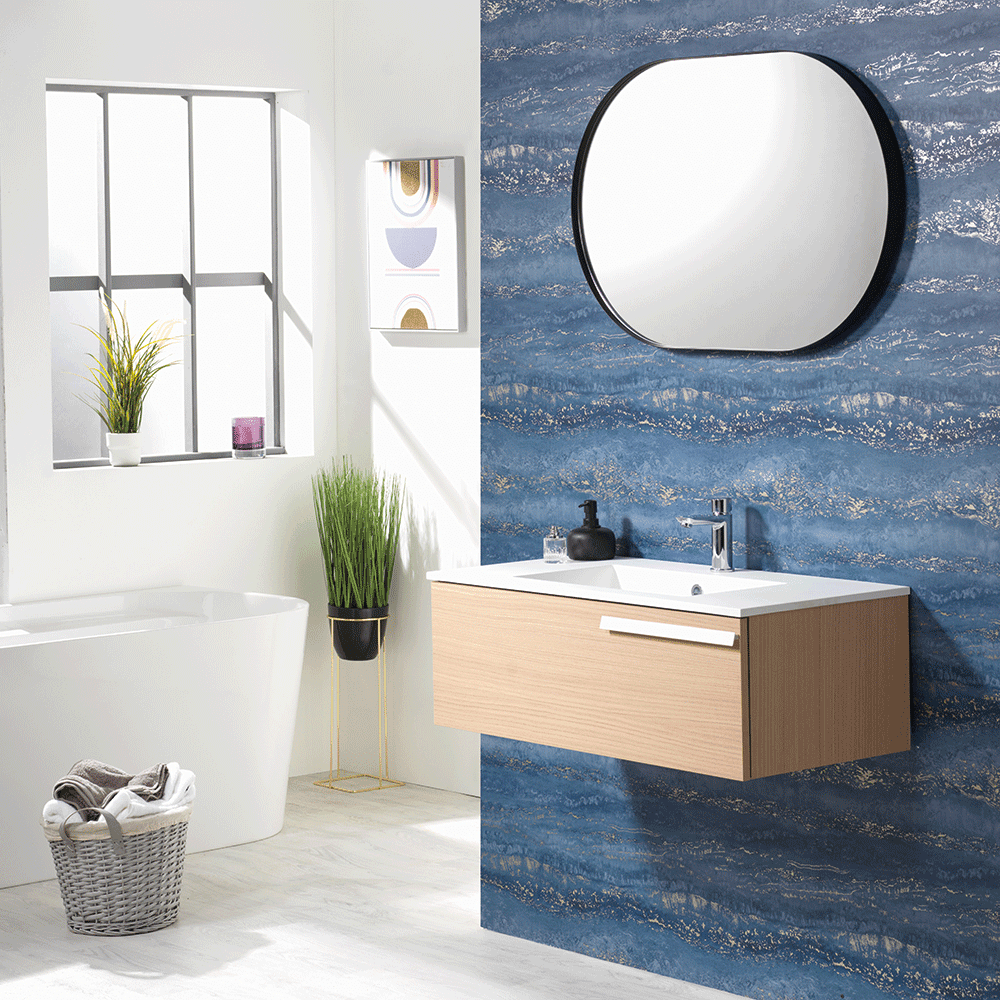 Linea 90 1-Drawer Wall-Hung Vanity Unit