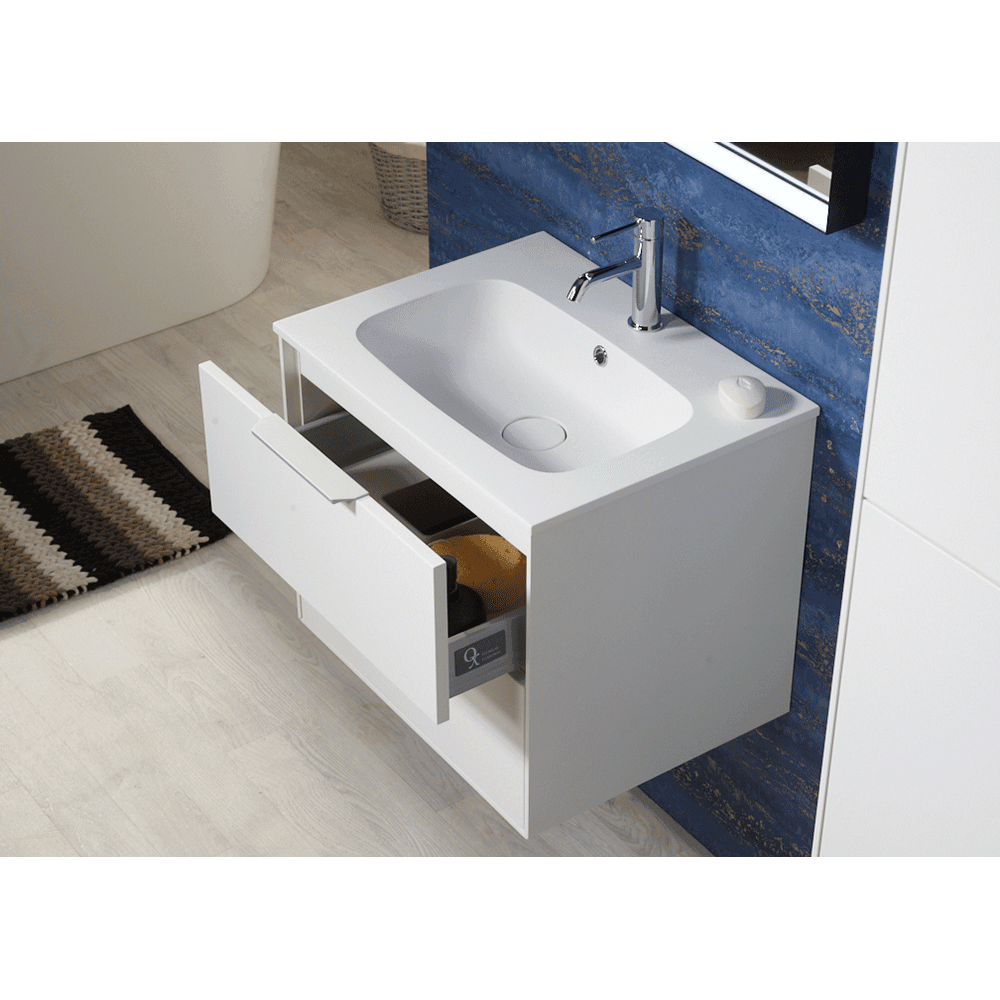 Quadra 90 2-Drawer Wall-Hung Vanity Unit
