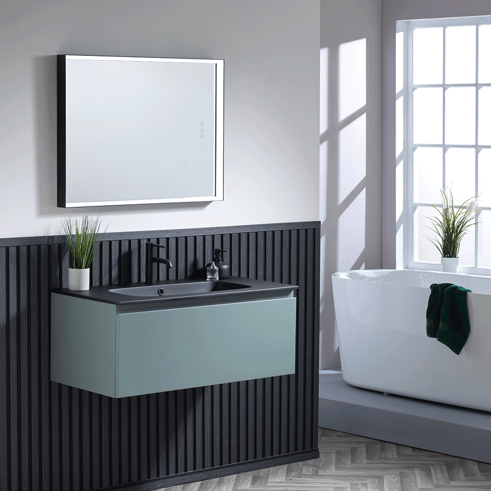 Kimba 90 1-Drawer Wall-Mounted Vanity Unit