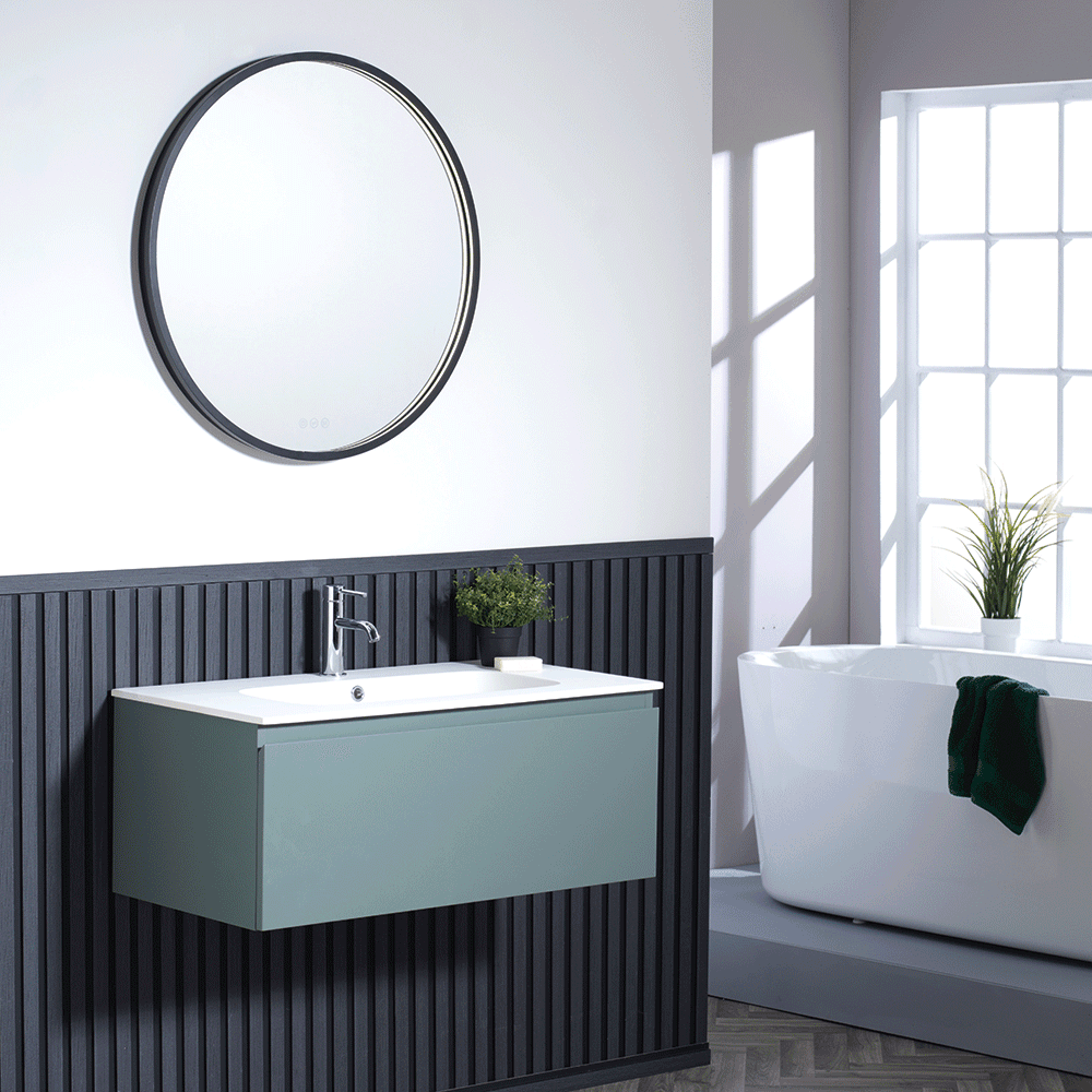 Kimba 90 1-Drawer Wall-Mounted Vanity Unit
