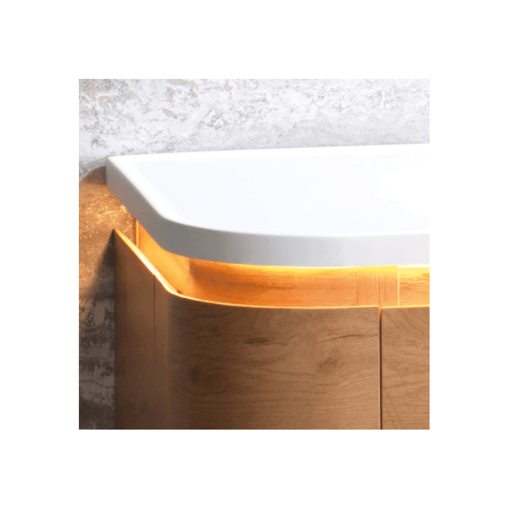 Kimba 120 Curved Wall-Hung Vanity Unit