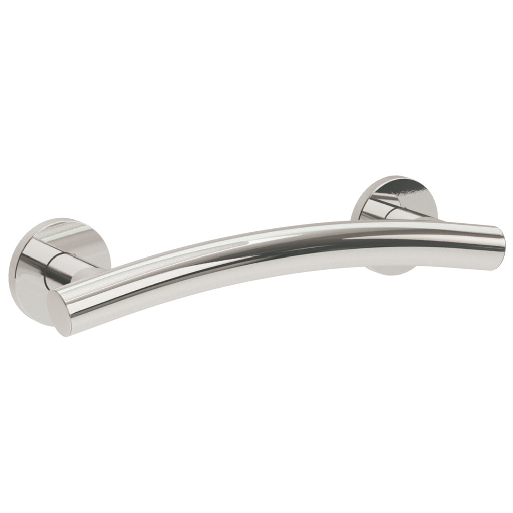 Comfort 600mm Curved Bathroom Grab Rail - Chrome