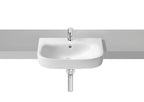 Roca Debba Semi-Recessed Basin - 520 x 400mm - 1 Tap Hole