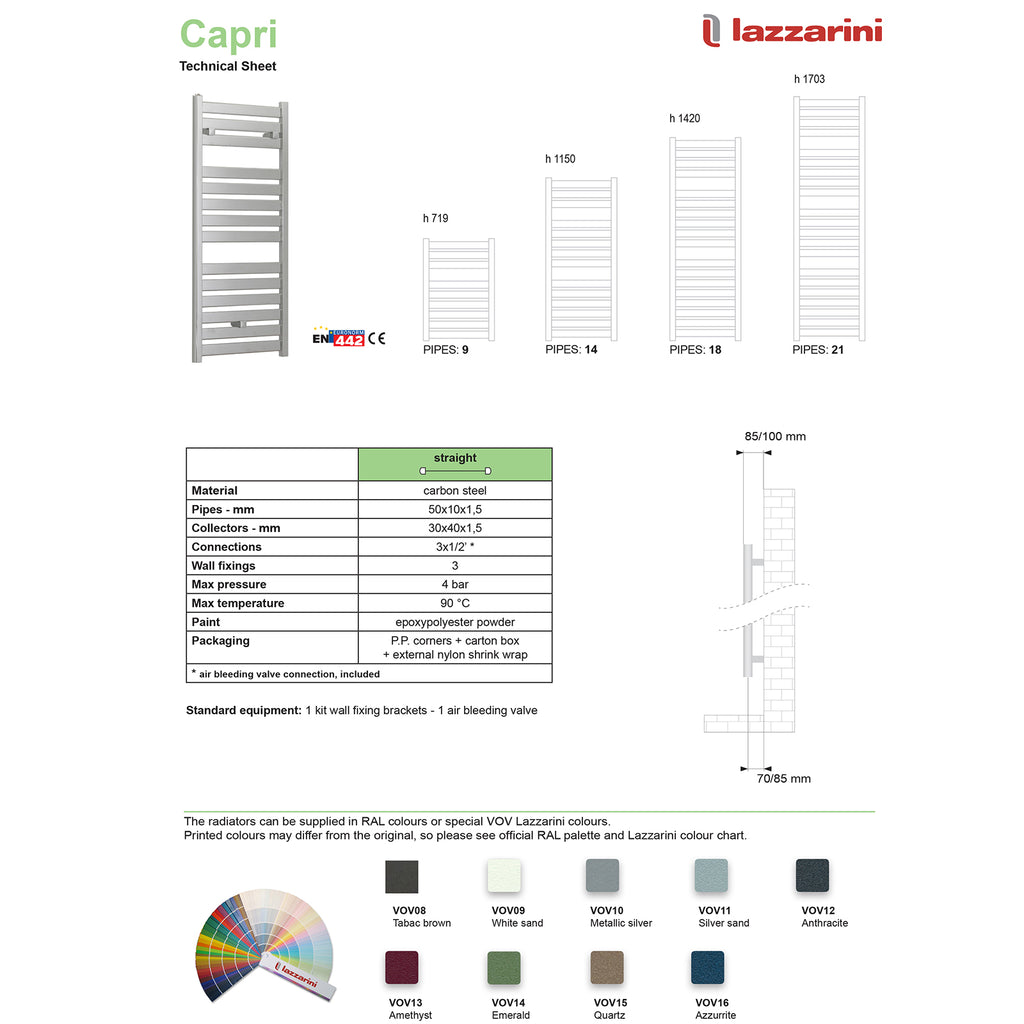 Capri 500 X 1147mm - Anthracite