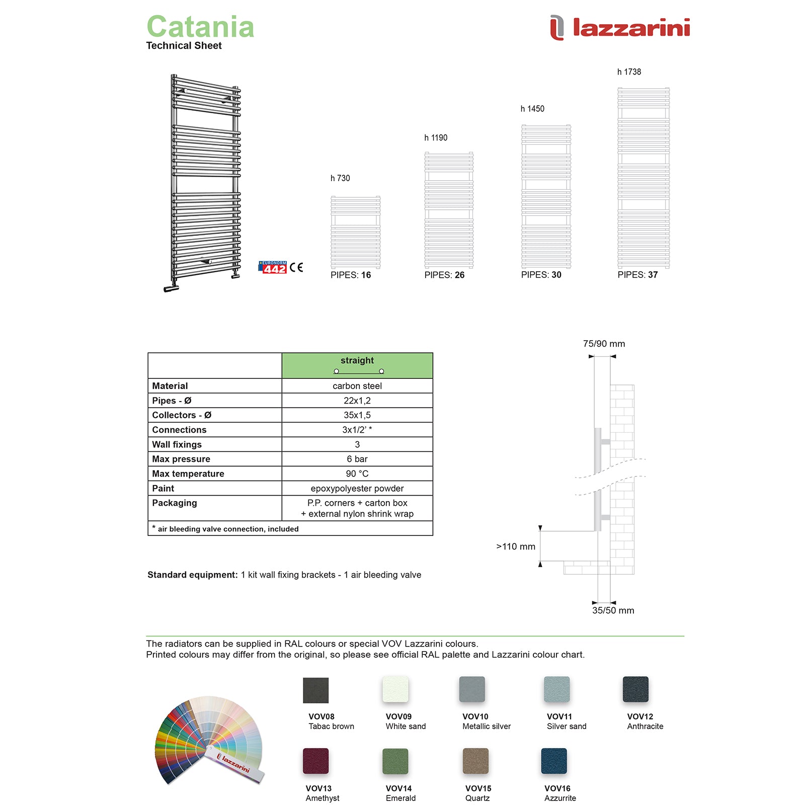 Catania 500 X 730mm - Chrome