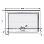 Genesis 40mm Anti-Slip Rectangular Shower Trays