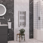 Wendover Curved Chrome Multirail 800mm Height