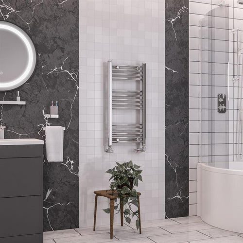 Wendover Curved Chrome Multirail 800mm Height