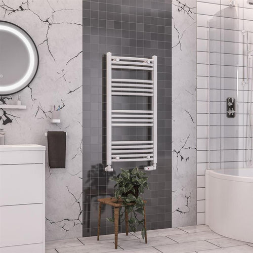 Wendover Curved Gloss White Multirail 1000mm Height