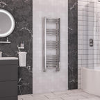 Wendover Curved Chrome Multirail 1200mm Height