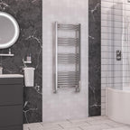 Wendover Curved Chrome Multirail 1200mm Height