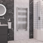 Wendover Curved Chrome Multirail 1200mm Height