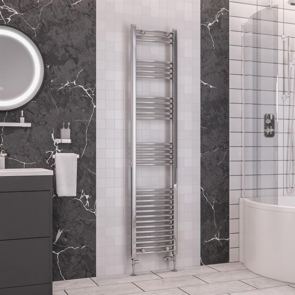 Wendover Curved Chrome Multirail 1800mm Height