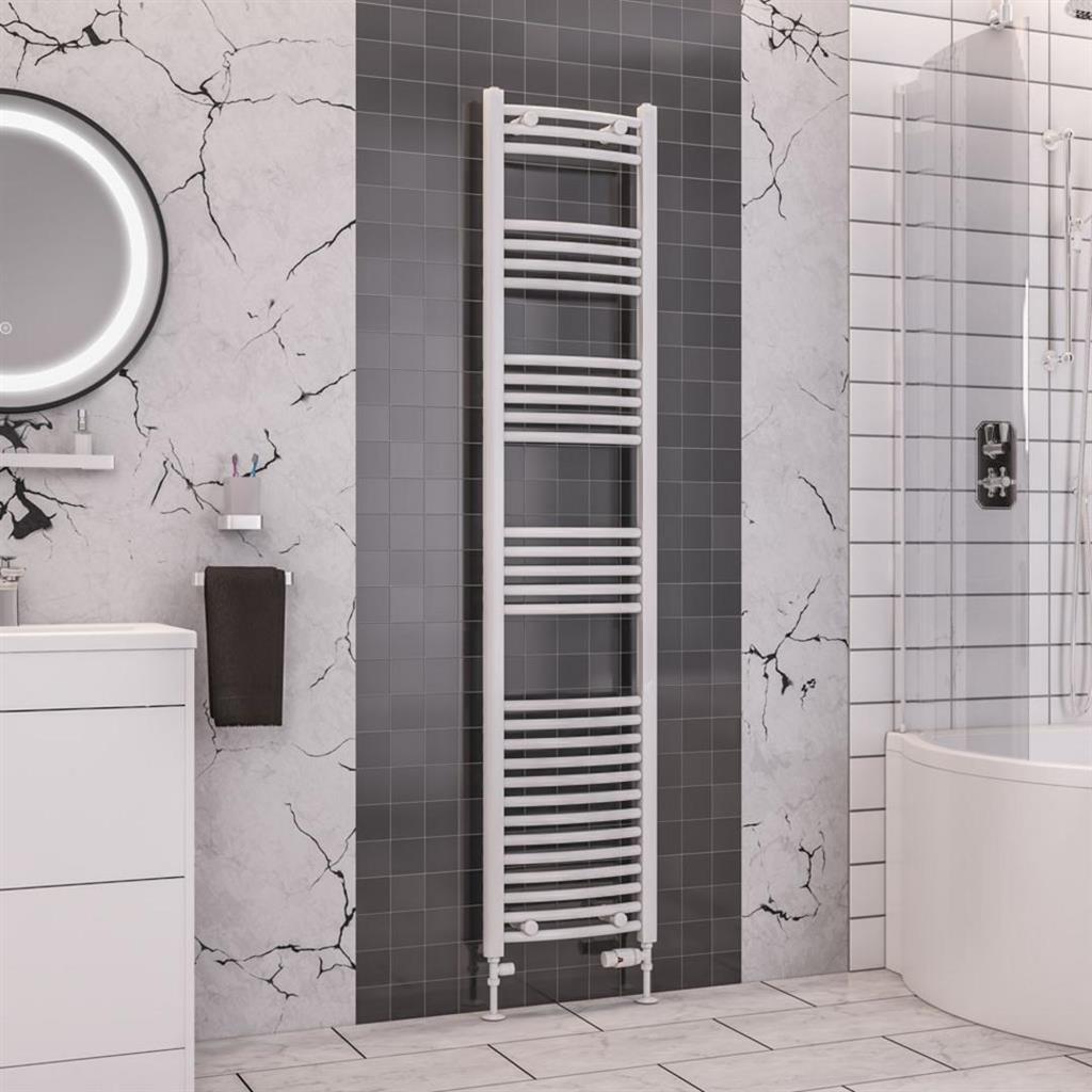 Wendover Curved Gloss White Multirail 1800mm Height