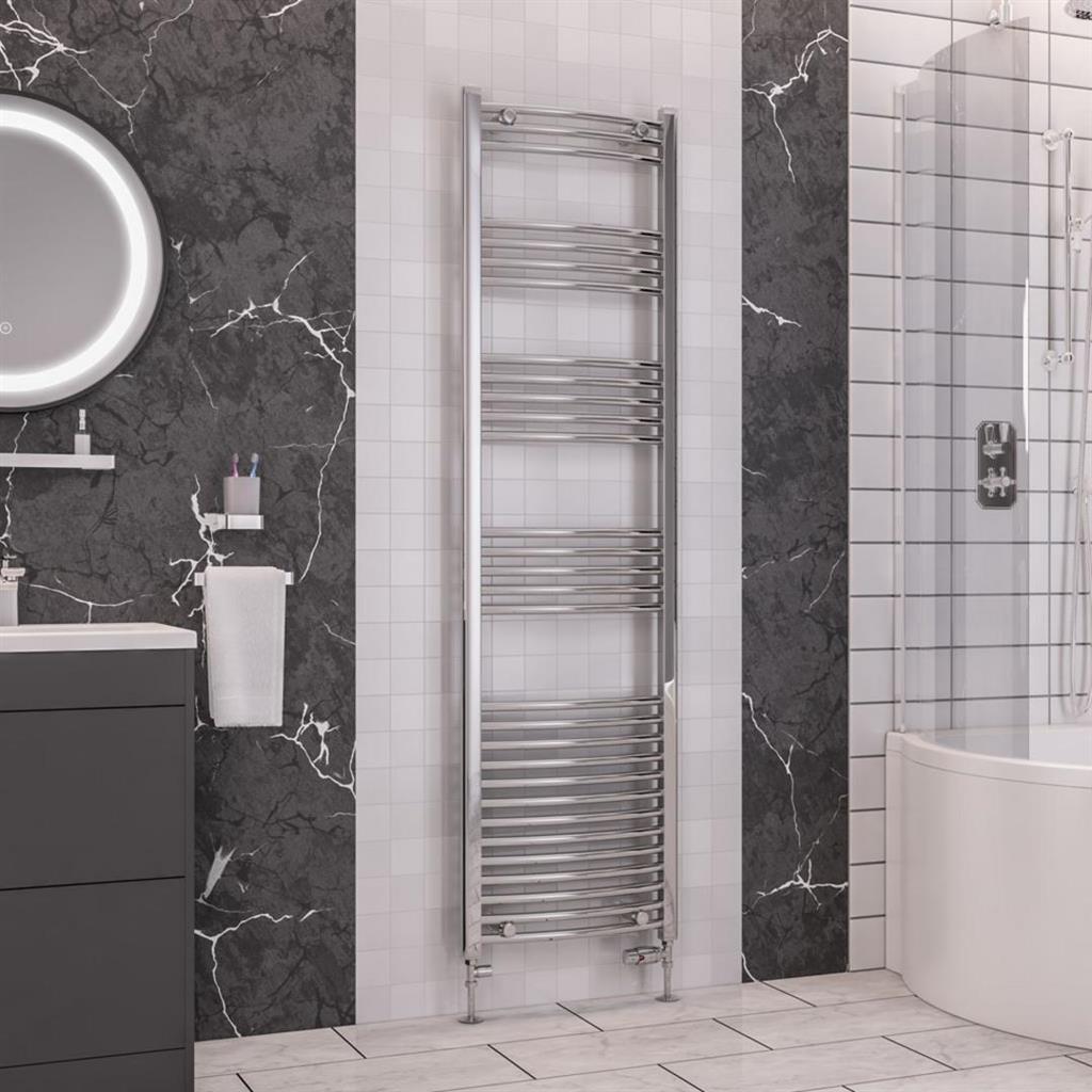Wendover Curved Chrome Multirail 1800mm Height